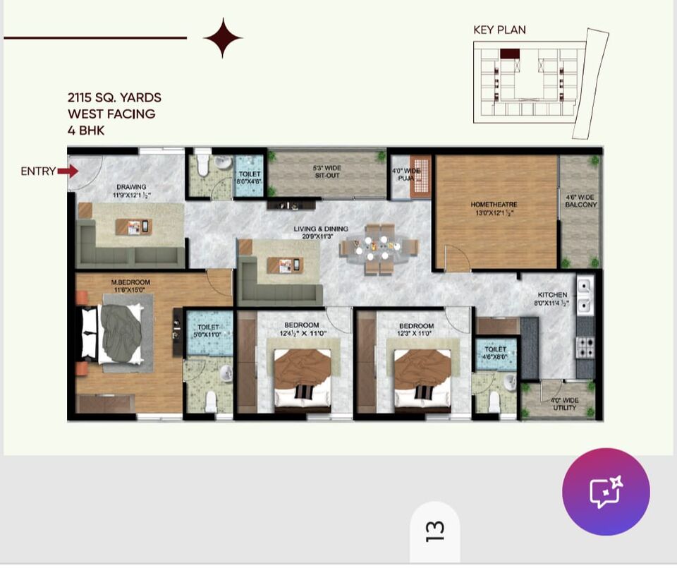 HomeVision floor plan benchmark sample